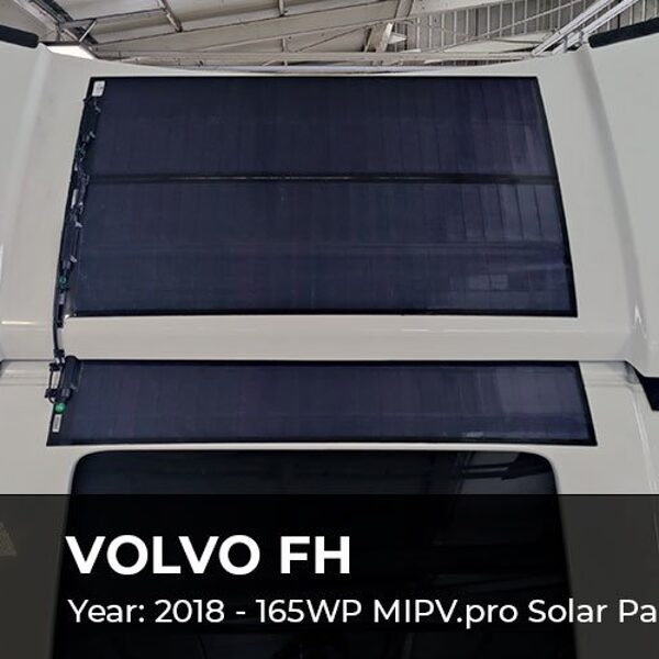 Kravas auto saules paneļi VOLVO FH truck MIPV solar panels