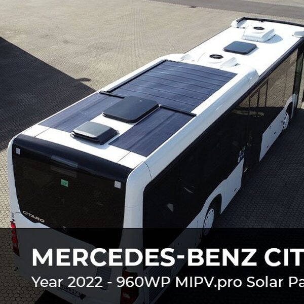 Saules paneļi autobusiem MIPV solar panels