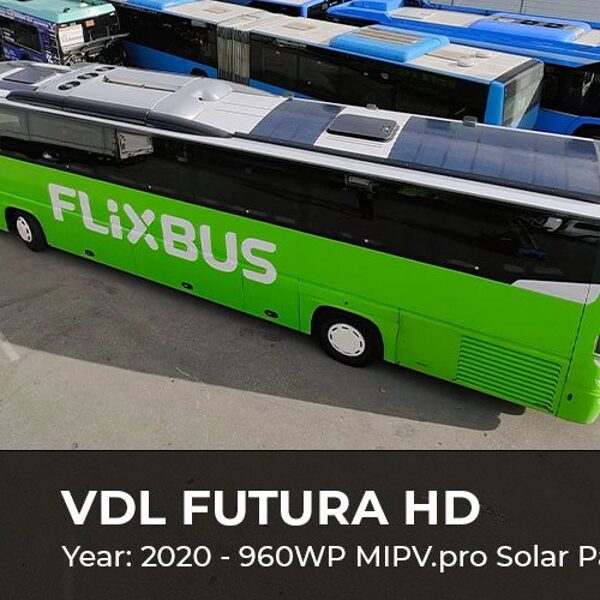 Saules paneļi autobusam MIPV buss solar panels