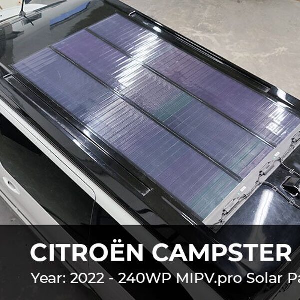 Citroen Campster MIPV solar panels for job buss
