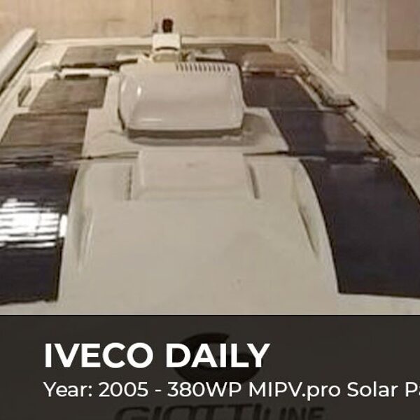 MIPV IVECO camper solar panels sun powered energy