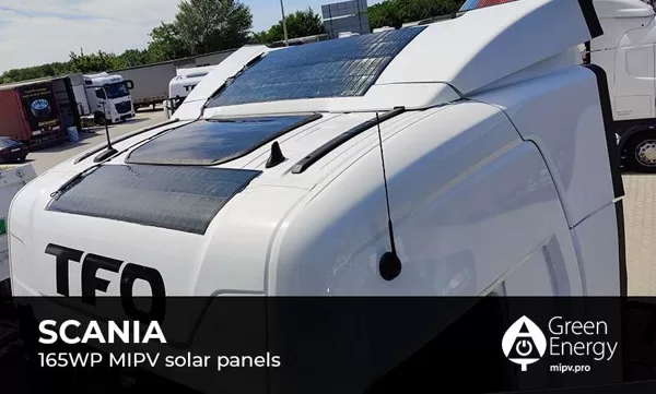 Солнечные панели для грузовика SCANIA MIPV solar panels