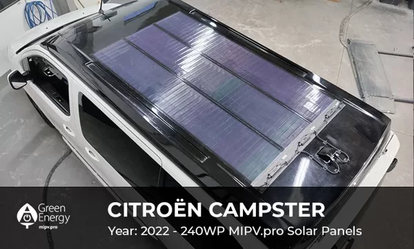 Солнечные панели для рабочего фургона MIPV solar panels for job buss