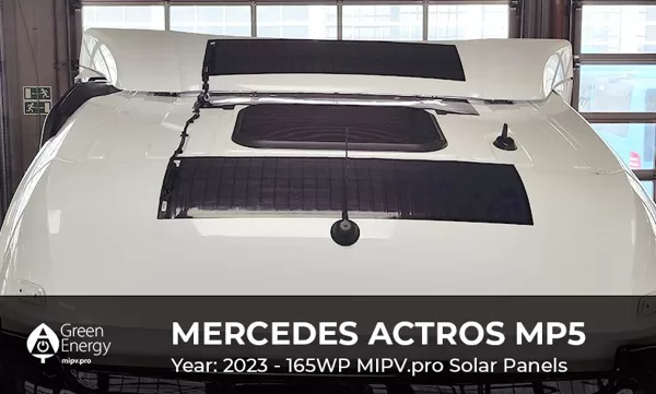 Солнечные панели для грузовика Mercedess truck MIPV solar panels