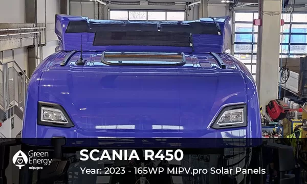 Kravas auto saules paneļi SCANIA